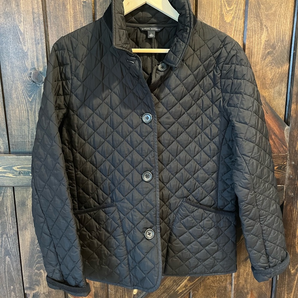 Banana Republic Quilted Shirt Jacket